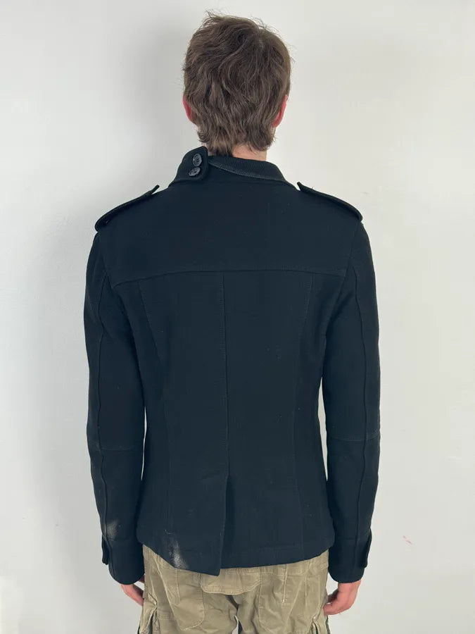 AW2006 Dolce & Gabbana Black Wool Double Breasted Caban bRzRBpm 4
