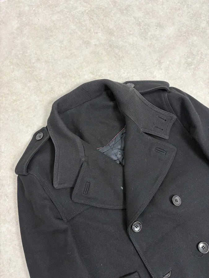 AW2006 Dolce & Gabbana Black Wool Double Breasted Caban bRzRBpm 6