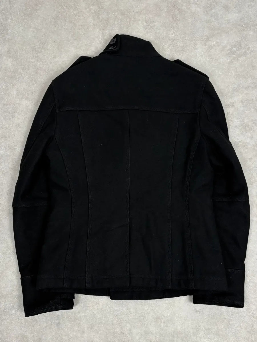 AW2006 Dolce & Gabbana Black Wool Double Breasted Caban bRzRBpm 8