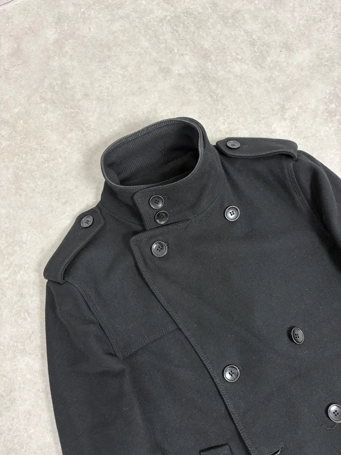 AW2006 Dolce & Gabbana Black Wool Double Breasted Caban bRzRBpm 7