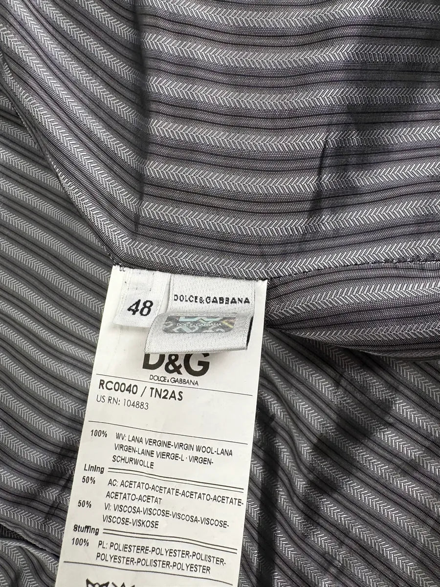 2000s Dolce & Gabbana Black Wool Military Caban Pea-Coat  kyWayZA 9