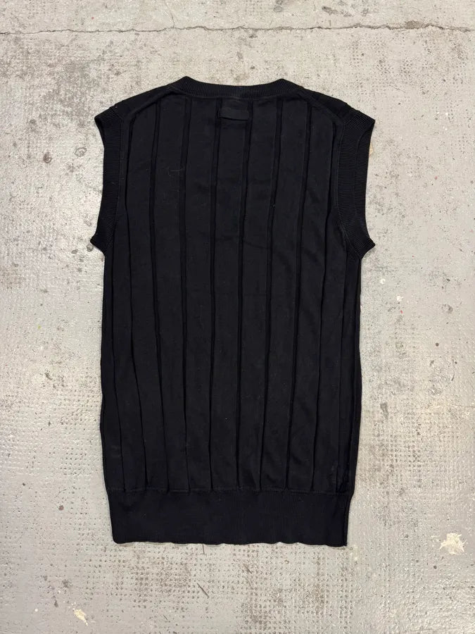 2000s Dolce & Gabbana Black Wool Sleeveless Sweater MeljVWY 2
