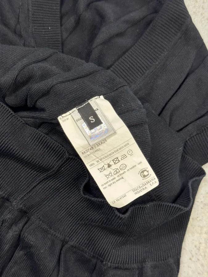 2000s Dolce & Gabbana Black Wool Sleeveless Sweater MeljVWY 5