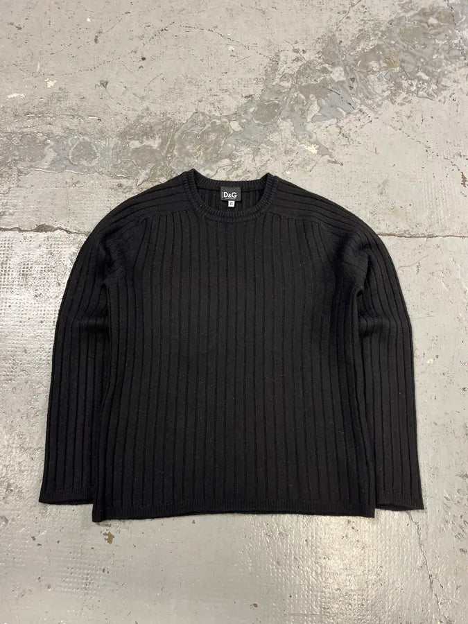 2000s Dolce & Gabbana Black Wool Sweater ONCiqRi 0