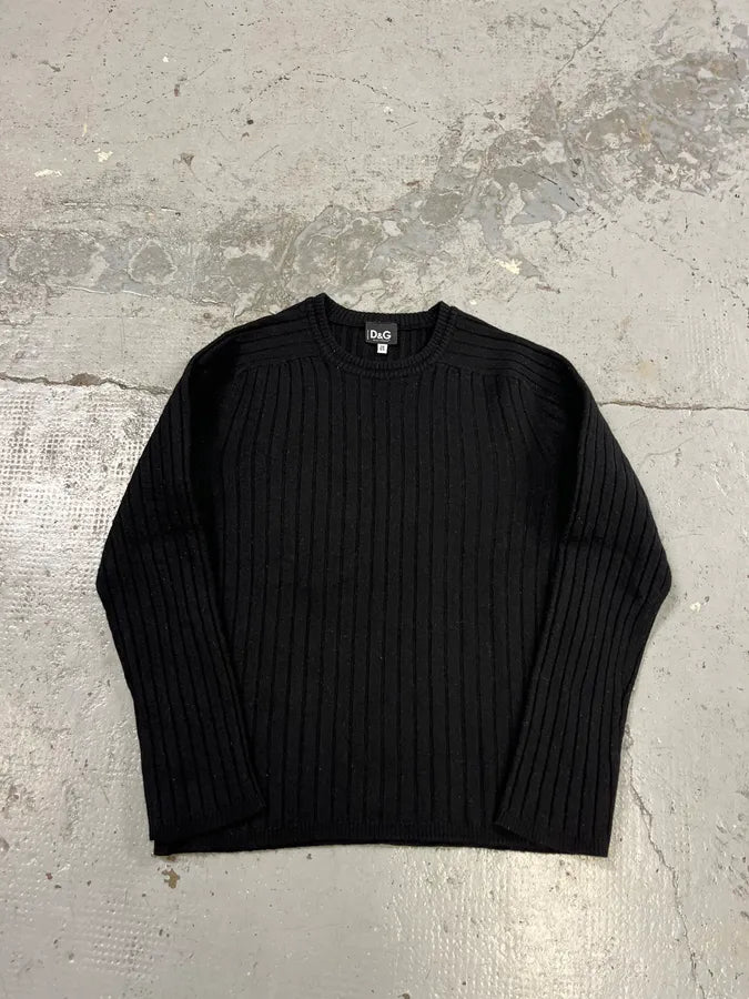 2000s Dolce & Gabbana Black Wool Sweater ONCiqRi 3