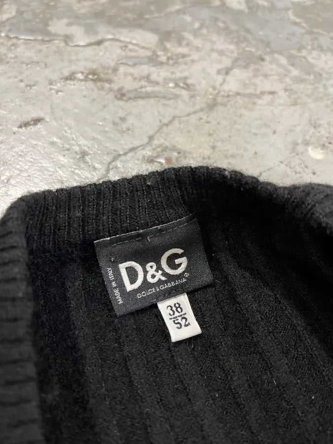 2000s Dolce & Gabbana Black Wool Sweater ONCiqRi 7