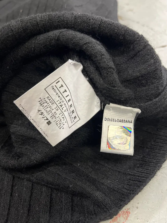 2000s Dolce & Gabbana Black Wool Sweater ONCiqRi 8