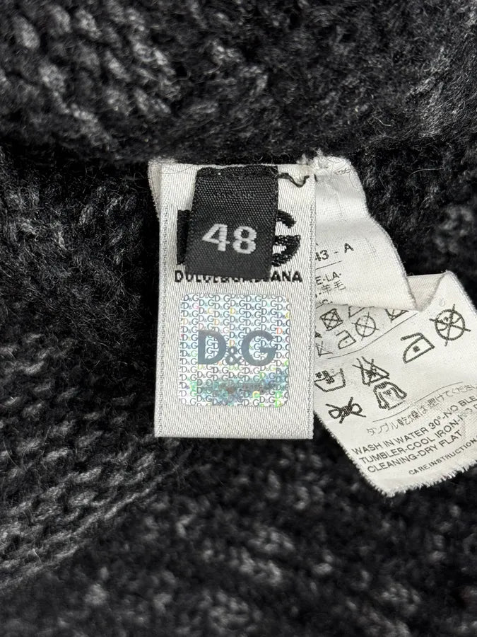 2000s Dolce & Gabbana Black Wool Turtleneck Sweater DmFCUQB 7