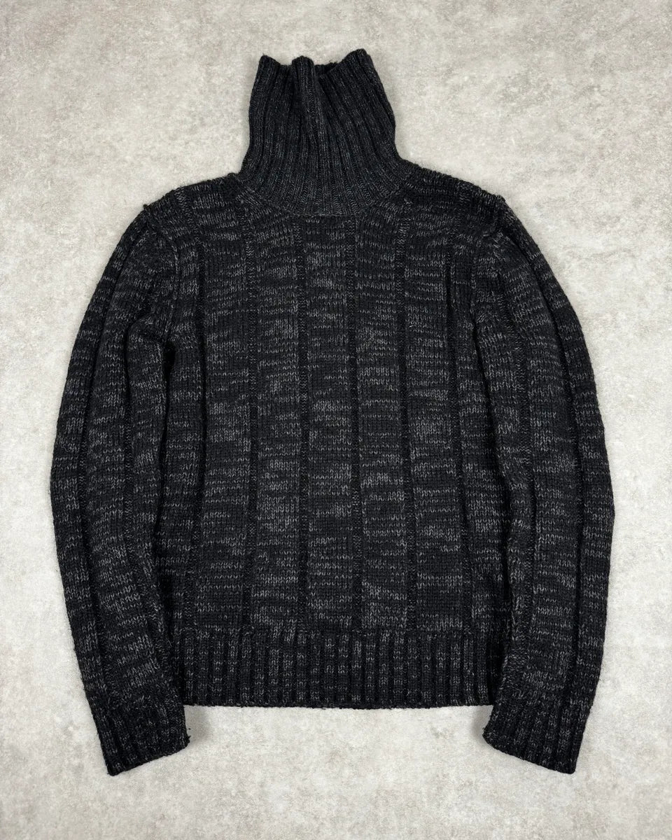 2000s Dolce & Gabbana Black Wool Turtleneck Sweater DmFCUQB 1