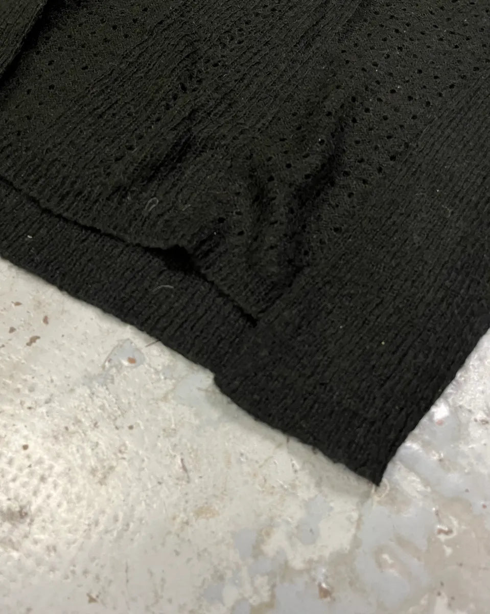 2000s Dolce & Gabbana Black Wool V Neck Classy Sweater epSLqED 5