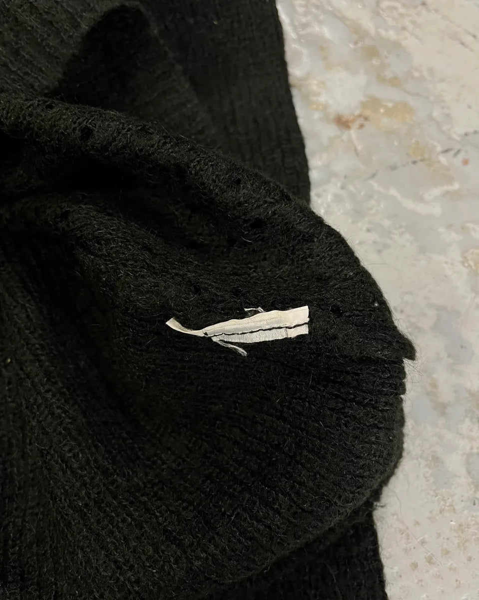2000s Dolce & Gabbana Black Wool V Neck Classy Sweater epSLqED 8