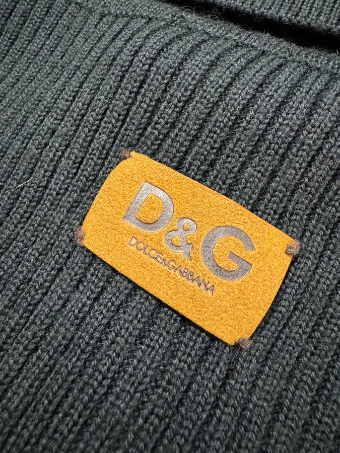 2000s Dolce & Gabbana Black Wool Zip Sweater (S/M) iDSjZtj 9