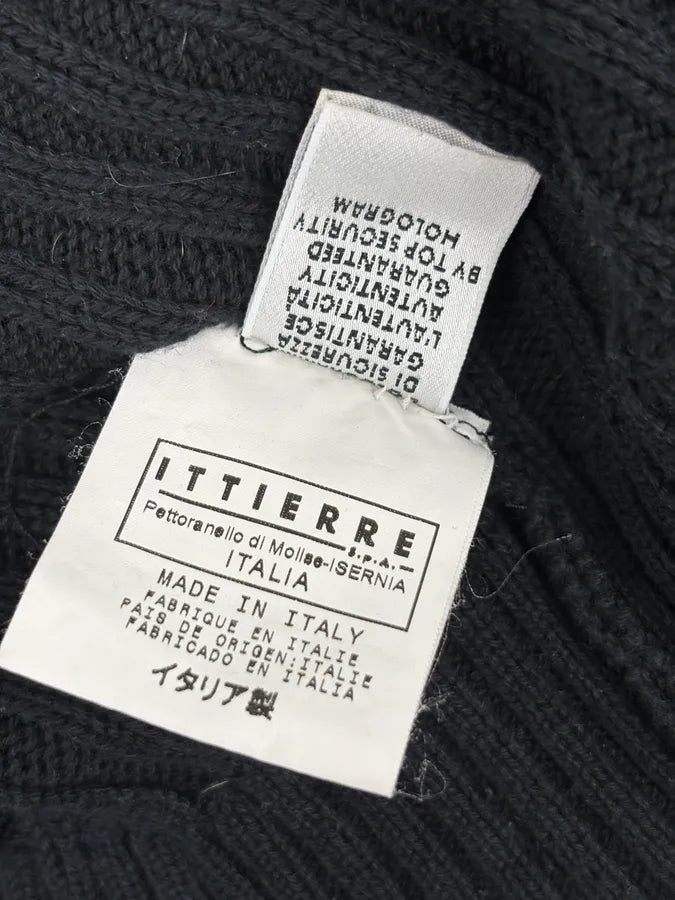 2000s Dolce & Gabbana Black Wool Zip-Up Sweater dEuZvBp 8
