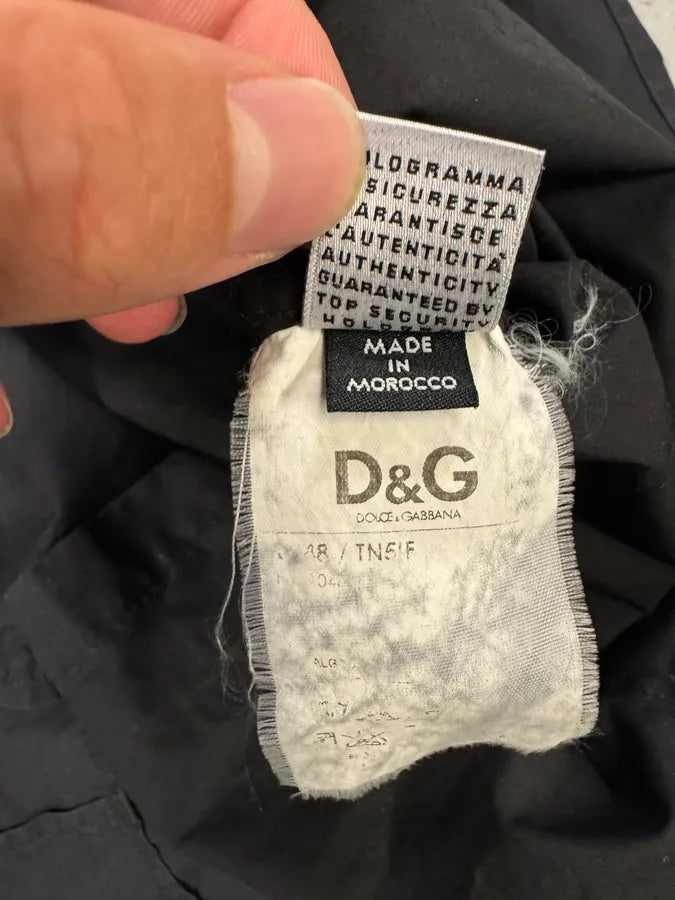 SS2008 Dolce & Gabbana Black Zip Cargo Shirt QKLFbeY 11