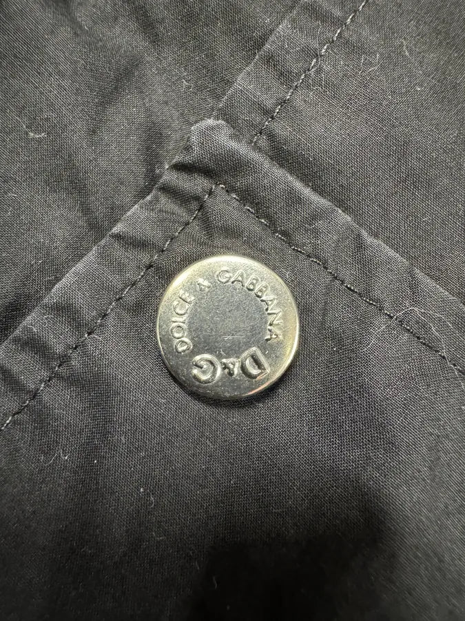 2000s Dolce & Gabbana Black Zip Cargo Shirt QKLFbeY 6