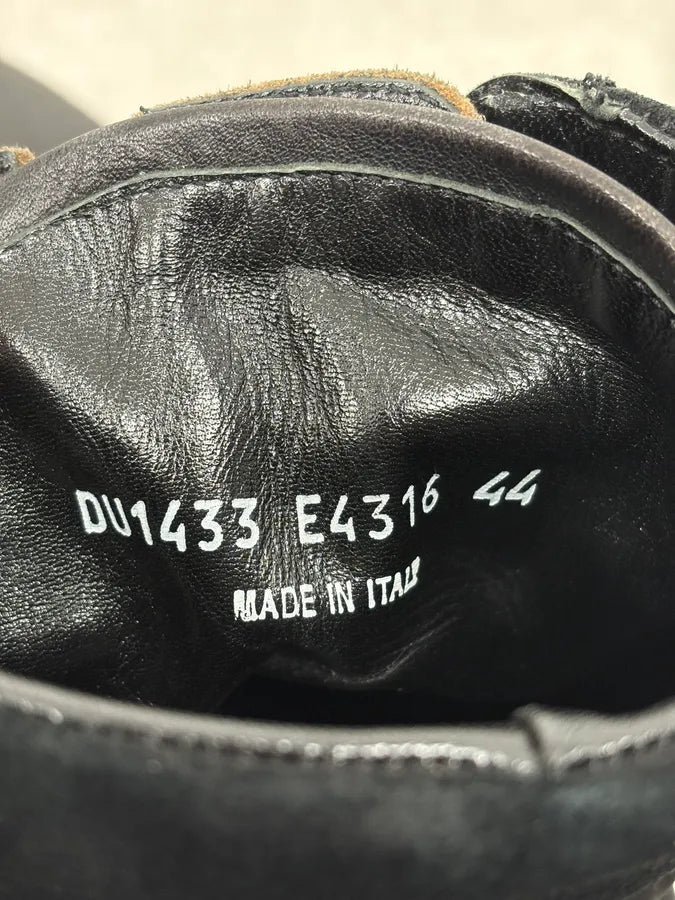 2000s Dolce & Gabbana Black Zip Combat Leather Boots TraeHro 10