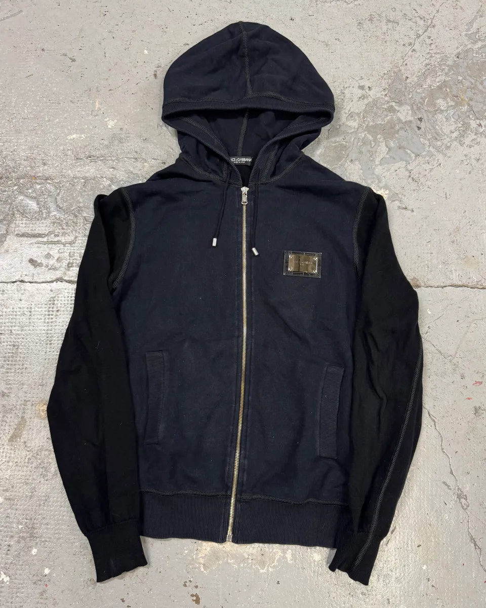 2000s Dolce & Gabbana Black Zip-up Sweatshirt (M) PDTCwbj 0