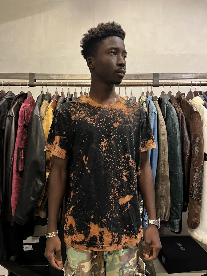 2000s Dolce & Gabbana Bleached Black T-Shirt TNrcoue 1