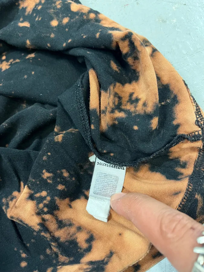 2000s Dolce & Gabbana Bleached Black T-Shirt TNrcoue 7