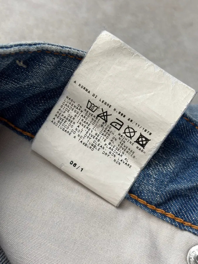 SS2006 Dolce & Gabbana Blue Denim Cargo Shorts rOmdWsw 12