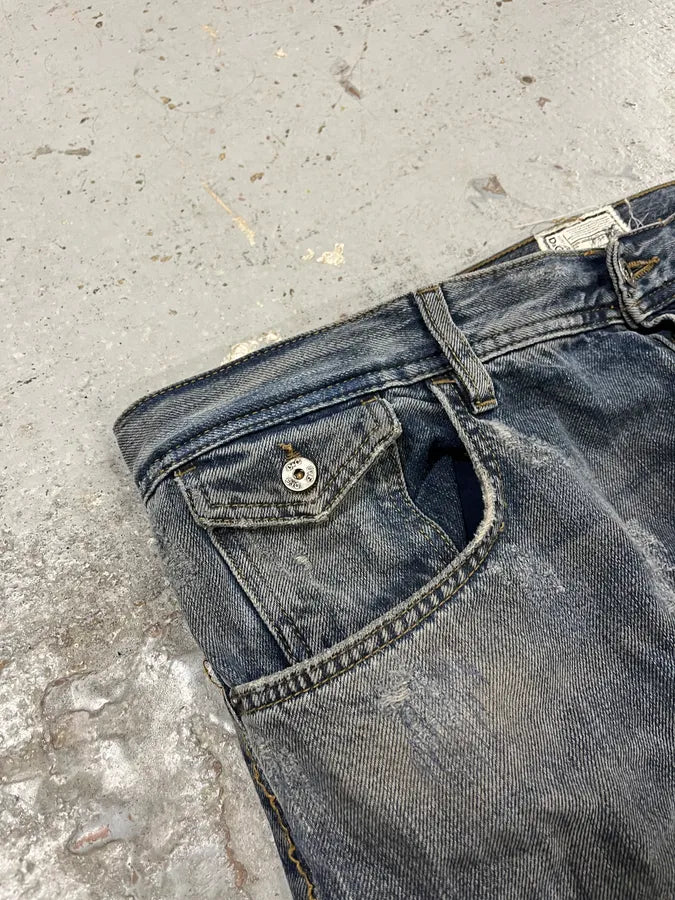 2000s Dolce & Gabbana Blue Denim Distressed Jeans CZCOOZV 6