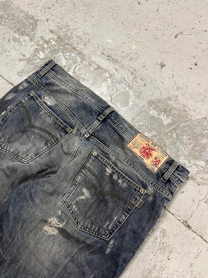 2000s Dolce & Gabbana Blue Denim Distressed Jeans CZCOOZV 9