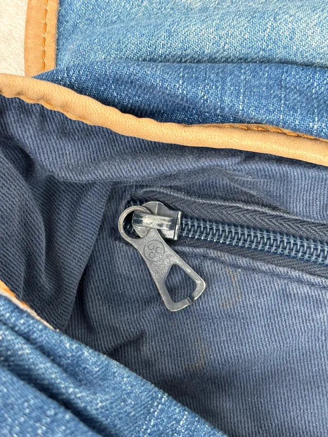 2000s Dolce & Gabbana Blue Denim Extreme Shoulder Bag quxLqBw 11