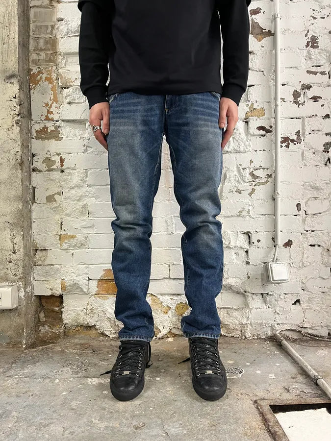 2000s Dolce & Gabbana Blue Denim Faded Jeans oUVZJmT 1