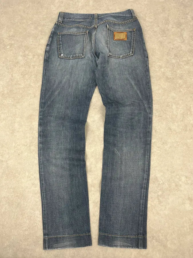 2000s Dolce & Gabbana Blue Slim Denim Jeans uhGfBsL 3