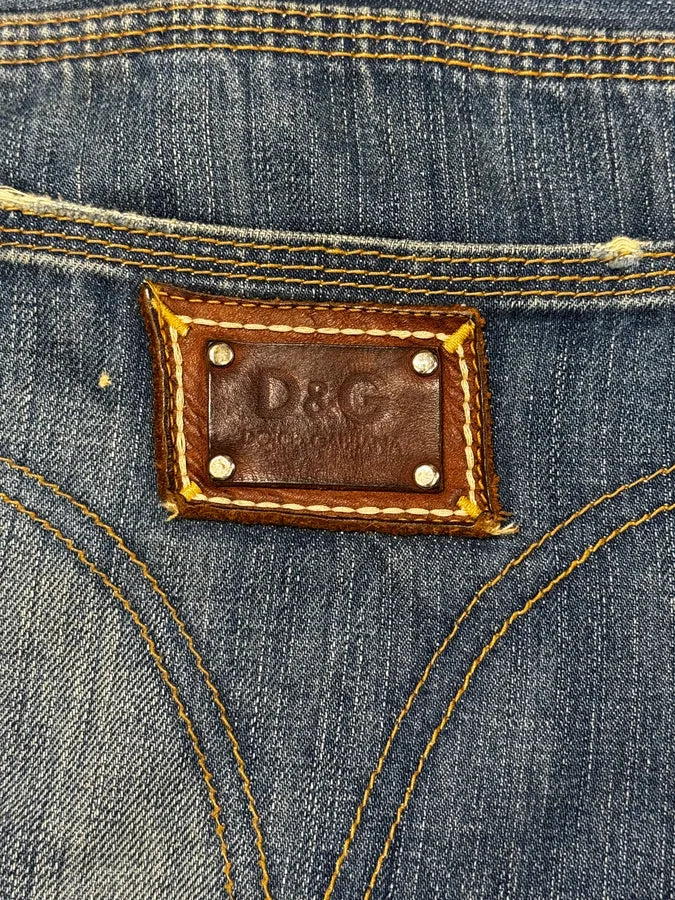 2000s Dolce & Gabbana Blue Denim Jeans vuDSfAj 4