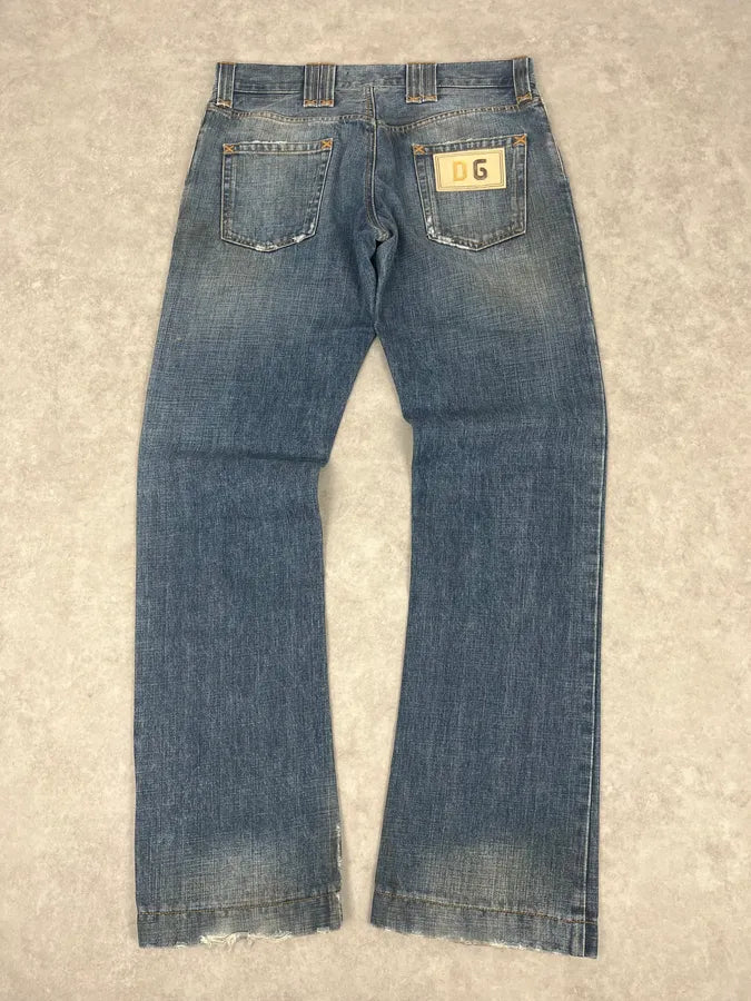 AW2005 Dolce & Gabbana Blue Faded Denim Jeans iPNZIUO 6