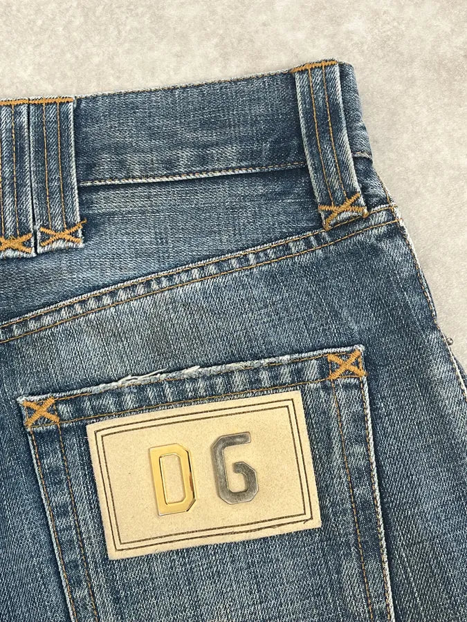 AW2005 Dolce & Gabbana Blue Faded Denim Jeans iPNZIUO 8