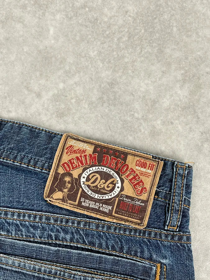 2000s Dolce & Gabbana Blue Classy Denim Jeans iYWMPtM 11