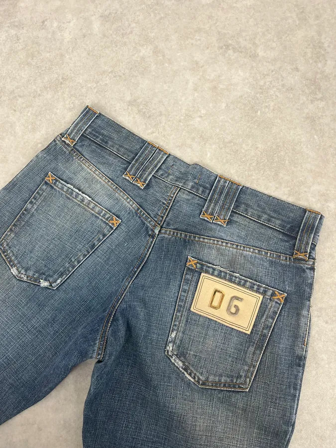 AW2005 Dolce & Gabbana Blue Faded Denim Jeans iPNZIUO 7