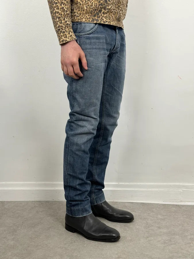 2000s Dolce & Gabbana Blue Slim Denim Jeans uhGfBsL 1