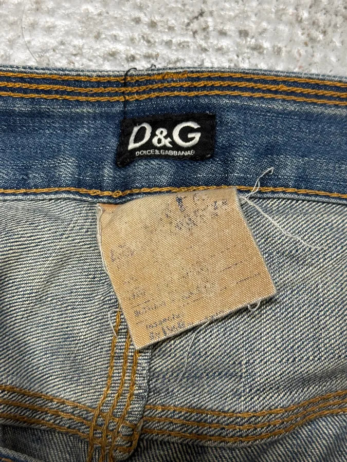 2000s Dolce & Gabbana Blue Denim Jeans vuDSfAj 5