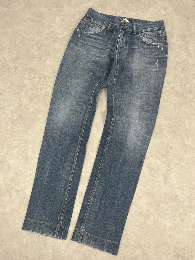 2000s Dolce & Gabbana Blue Slim Denim Jeans uhGfBsL 5
