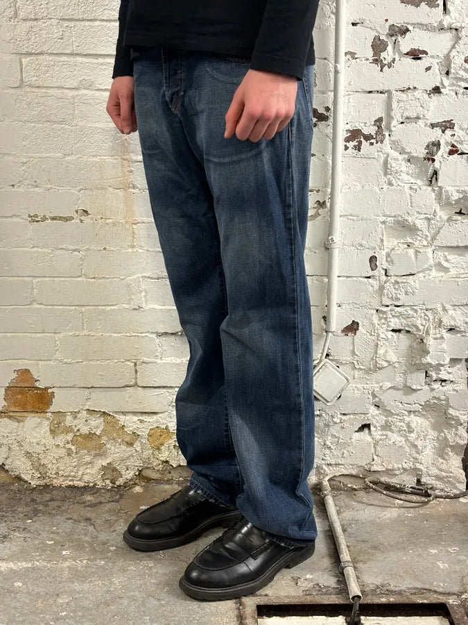 AW2003 Dolce & Gabbana Blue Denim Logo Patch Jeans tXyoCNH 2