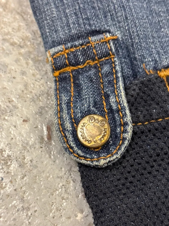 SS2003 Dolce & Gabbana Blue Aviator Full Zip Cargo Jeans aiVDlpx 11