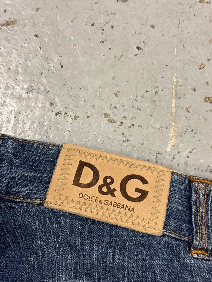 SS2003 Dolce & Gabbana Blue Aviator Full Zip Cargo Jeans aiVDlpx 10