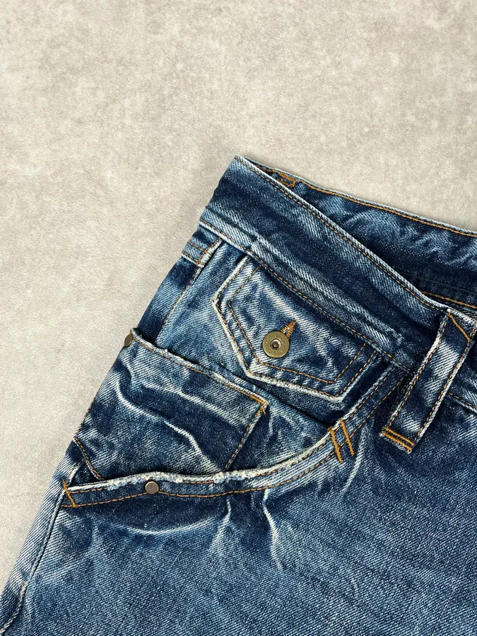2000s Dolce & Gabbana Blue Denim Washed Slim Jeans rRBlDPv 8