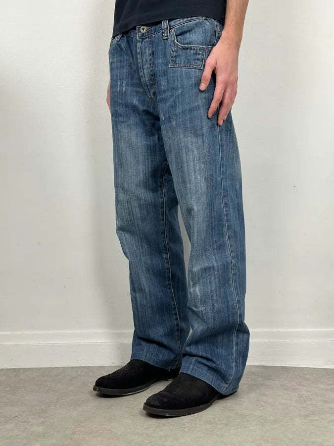 SS2006 Dolce & Gabbana Blue Denim Wide Jeans atRinGF 1