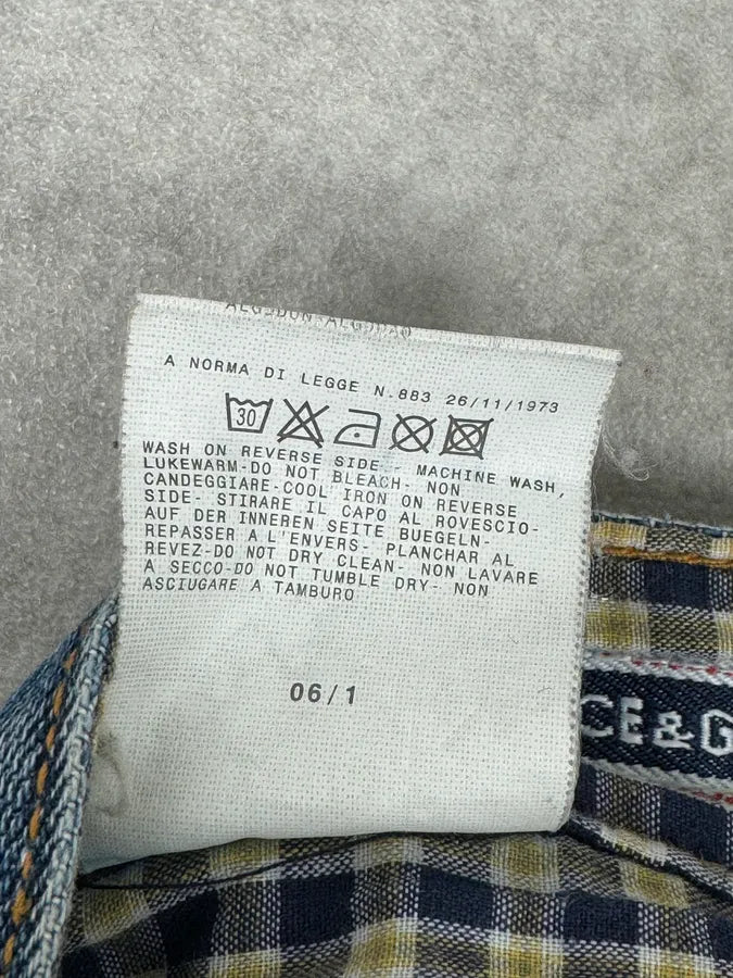 SS2006 Dolce & Gabbana Blue Denim Wide Jeans atRinGF 10