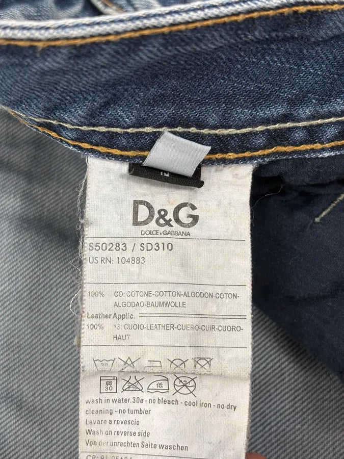 AW2006 Dolce & Gabbana Faded Blue Regular Denim Jeans QOcslRE 15