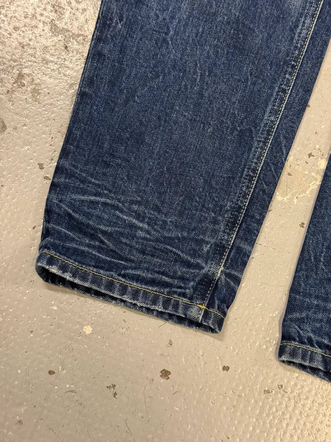 2000s Dolce & Gabbana Blue Distressed Denim Jeans aQRYdDO 4