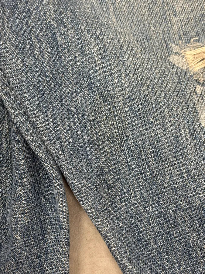 2000s Dolce & Gabbana Blue Distressed Denim Jeans AvFDwfI 11