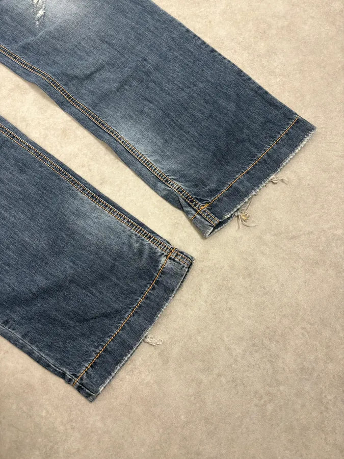 2000s Dolce & Gabbana Blue Distressed Denim Jeans EpBGBqR 7