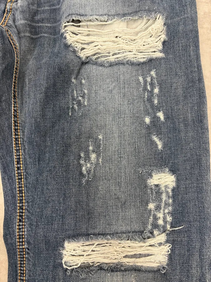 2000s Dolce & Gabbana Blue Distressed Denim Jeans EpBGBqR 8
