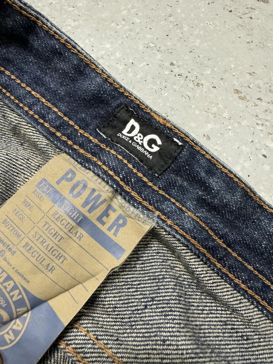 2000s Dolce & Gabbana Blue Distressed Denim Jeans FCULLaW 9