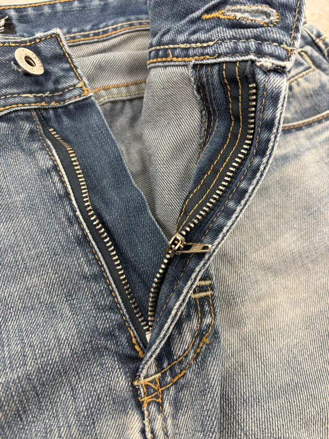 AW2006 Dolce & Gabbana Faded Blue Regular Denim Jeans QOcslRE 10